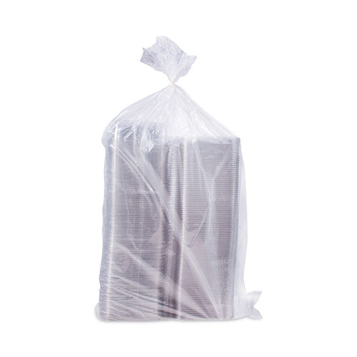 Image of Dart® CH35DEF ClearPac SafeSeal Tamper-Resistant/Evident Containers, Flat Lid, 35 oz, Clear, Plastic, 100/Bag, 2 Bags/Carton