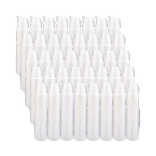 Image of Dart® 8J8 Foam Drink Cups, 8 Oz, White, 25/bag, 40 Bags/carton