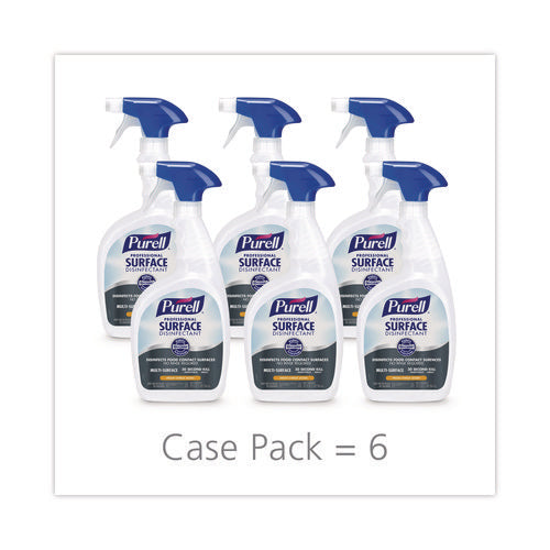 Image of PURELL® 3342-06 Professional Surface Disinfectant, Fresh Citrus, 32 oz Spray Bottle, 6/Carton