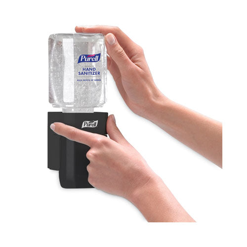 Image of PURELL® 4424-D6 Es1 Hand Sanitizer Dispenser Starter Kit, 450 Ml, 3.12 X 5.88 X 5.81, Graphite, 6/carton