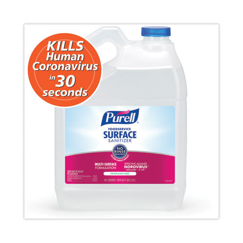 Image of GOJO® GOJ434104CT Foodservice Surface Sanitizer Refill, 1 Gal, 4/CT, Clear