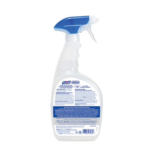 Image of PURELL® 3341-06 Foodservice Surface Sanitizer, Fragrance Free, 32 oz Capped Bottle with Spray Trigger Included in Carton, 6/Carton