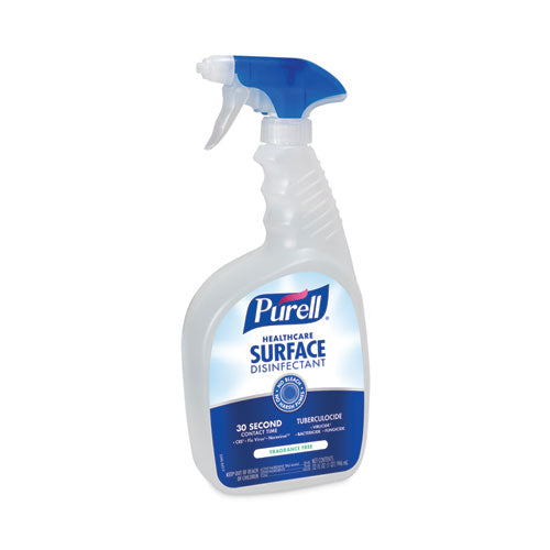 Image of PURELL® 3340-06 Healthcare Surface Disinfectant, Fragrance Free, 32 Oz Spray Bottle, 6/carton