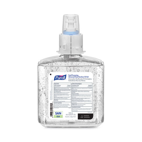 Image of PURELL® 5061-02 Advanced E3-Rated Instant Hand Sanitizer Gel, 1,200 mL Refill, Fragrance-Free, For ES4 Dispensers, 2/Carton