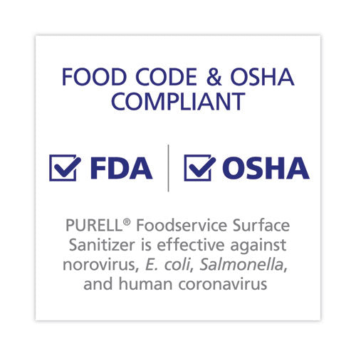 Image of GOJO® GOJ434104CT Foodservice Surface Sanitizer Refill, 1 Gal, 4/CT, Clear