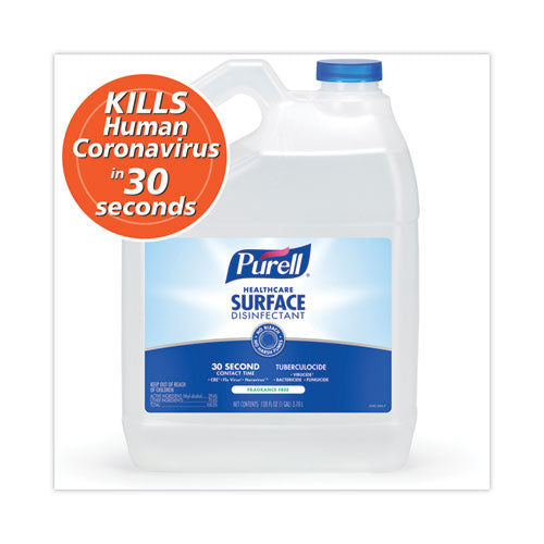 Image of PURELLÂ® Healthcare Surface Disinfectant, Fragrance Free, 128 Oz Bottle, 4/carton