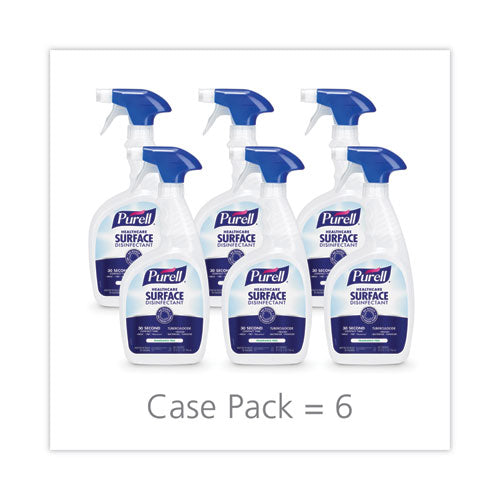 Image of PURELL® 3340-06 Healthcare Surface Disinfectant, Fragrance Free, 32 Oz Spray Bottle, 6/carton