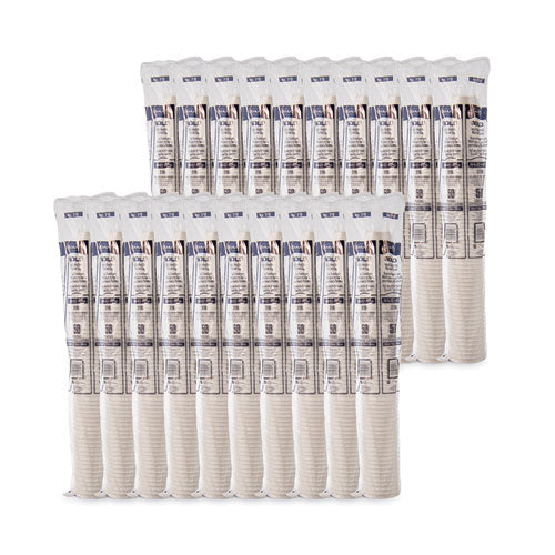 Image of SOLO® 316W-2050 Single-Sided Poly Paper Hot Cups, 16 oz, White, 50/Sleeve, 20 Sleeves/Carton