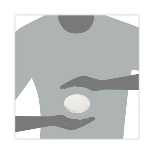 Image of SOLO® CA16A-4000 Spiral-Wound Paper Hot Cup Lids, Fits 16 oz Hot Cups, Paper, White, 25/Sleeve, 20 Sleeves/Carton