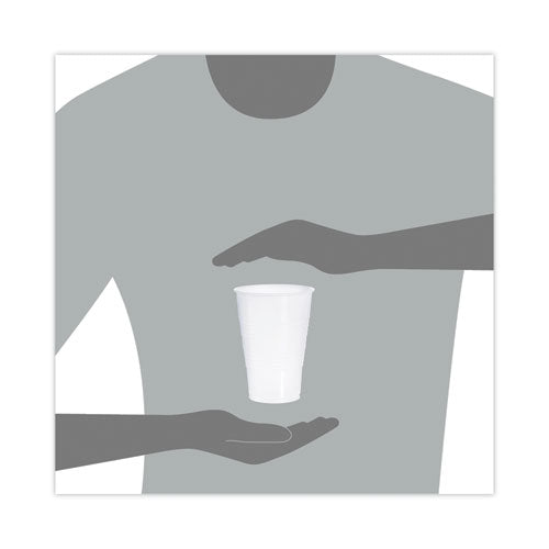 Image of Dart® Y16T High-Impact Polystyrene Cold Cups, 16 oz, Plastic, Translucent, 50/Pack