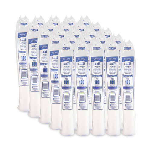 Image of Dart® Y35 High-Impact Polystyrene Cold Cups, 3.5 oz, Plastic, Translucent, 100/Pack