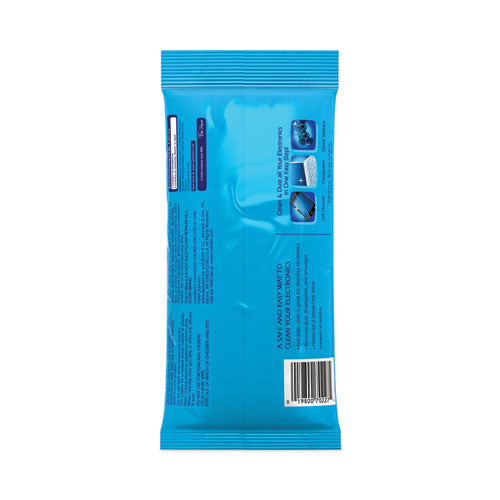 Image of Windex® 319248EA Electronics-Cleaner Wipes, 1-Ply, 7 x 10, Neutral Scent, White, 25 Wipes