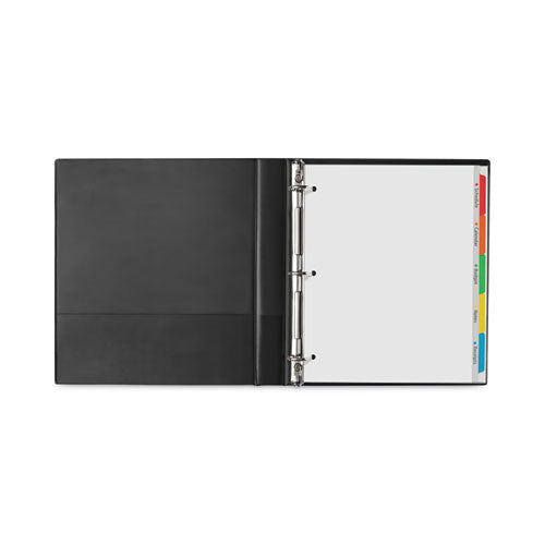 Image of Avery® 16740 Clear Easy View Plastic Dividers With Multicolored Tabs And Sheet Protector, 5-Tab, 11 X 8.5, Clear, 1 Set