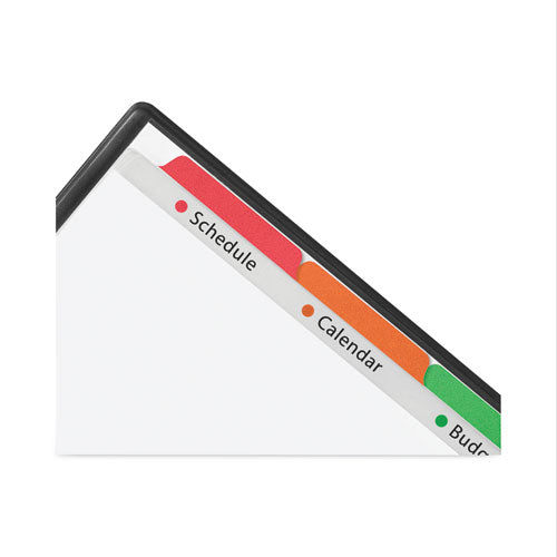 Image of Avery® 16740 Clear Easy View Plastic Dividers With Multicolored Tabs And Sheet Protector, 5-Tab, 11 X 8.5, Clear, 1 Set
