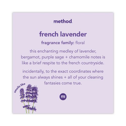 Image of Method® Foaming Hand Wash, French Lavender Scent, 10 oz, 6/Carton