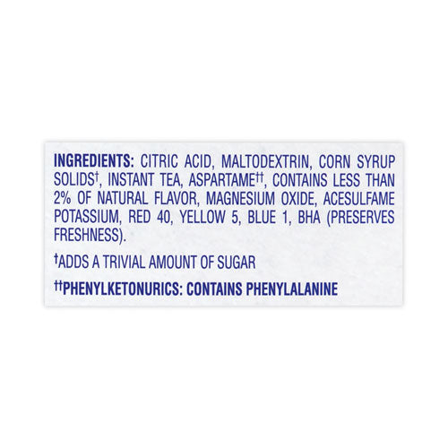 Image of Crystal Light® 0 On-The-Go Sugar-Free Drink Mix, Iced Tea, 0.08 oz Single-Serving Tubes, 30/Box, 2 Boxes/Carton