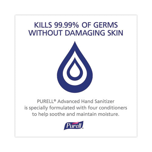 Image of PURELL® 9630-2M-NS Advanced Hand Sanitizer Single Use, Gel, 1.2 mL Packet, Fragrance-Free, 2,000/Carton
