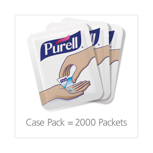Image of PURELL® 9630-2M-NS Advanced Hand Sanitizer Single Use, Gel, 1.2 mL Packet, Fragrance-Free, 2,000/Carton