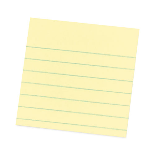 Image of Post-it® Notes Super Sticky 675-12SSCP Pads in Canary Yellow, Note Ruled, 4" x 4", Cabinet Pack, 90 Sheets/Pad, 12 Pads/Pack