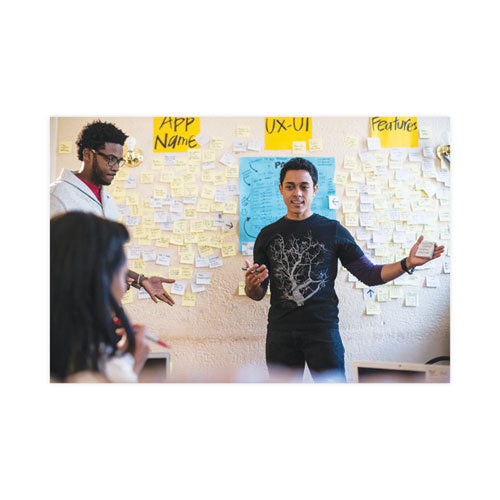 Image of Post-it® Notes 654 YW Original Pads in Canary Yellow, 3" x 3", 100 Sheets/Pad
