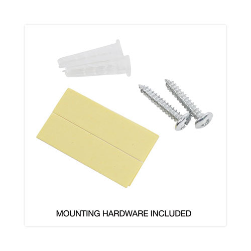 Image of Universal® UNV08122 Wall File Pockets, Plastic, Letter Size, 13" x 4.13" x 7", Black