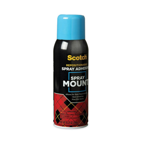 Image of Scotch® 6065 Spray Mount Repositionable Adhesive, 10.25 Oz, Dries Clear