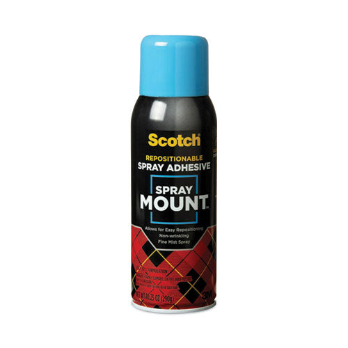 Image of Scotch® 6065 Spray Mount Repositionable Adhesive, 10.25 Oz, Dries Clear