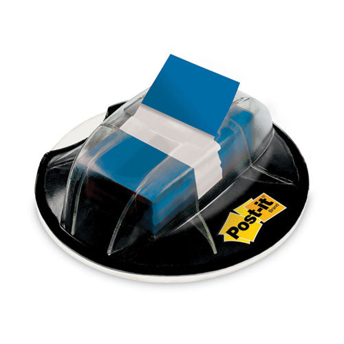 Image of Post-it® Flags 680HVBE Page Flags in Desk Grip Dispenser, 1 x 1.75, Blue, 200/Dispenser