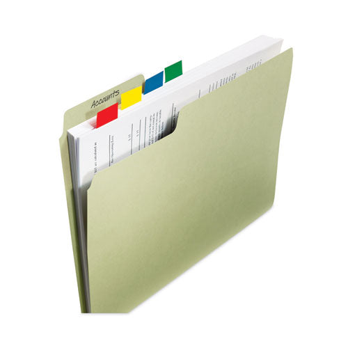 Image of Post-it® Flags 680HVBE Page Flags in Desk Grip Dispenser, 1 x 1.75, Blue, 200/Dispenser