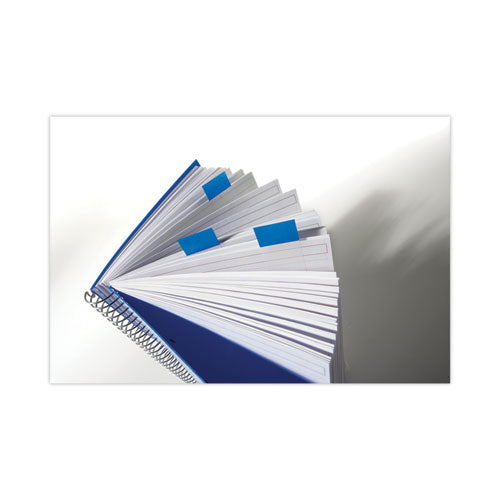 Image of Post-it® Flags 680HVBE Page Flags in Desk Grip Dispenser, 1 x 1.75, Blue, 200/Dispenser
