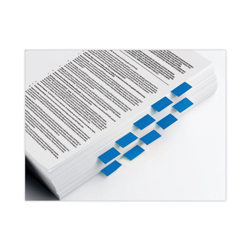Image of Post-it® Flags 680HVBE Page Flags in Desk Grip Dispenser, 1 x 1.75, Blue, 200/Dispenser