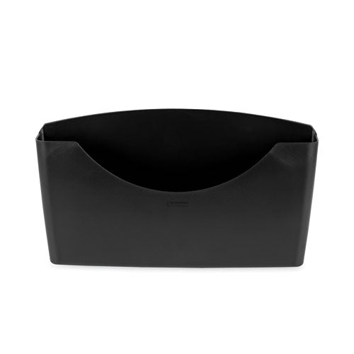 Image of Fellowes® 75275 Plastic Partition Additions File Pocket, Letter Size, 14" x 2.5" x 7.75", Dark Graphite