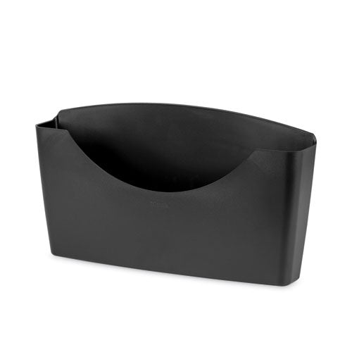 Image of Fellowes® 75275 Plastic Partition Additions File Pocket, Letter Size, 14" x 2.5" x 7.75", Dark Graphite