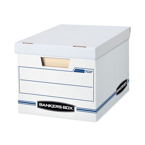 Image of Bankers Box® 57036-04 Stor/file Storage Box, Letter/legal Files, 12.5" X 16.25" X 10.5", White, 6/pack
