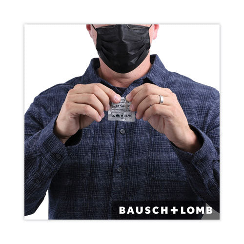 Image of Bausch & Lomb 8595 Sight Savers Respirator and Equipment Wipes, Cloth, 5 x 8, Unscented, White, 100/Box