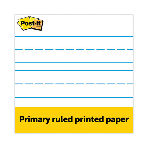 Image of Post-it® Easel Pads Super Sticky 563PRL Self-Stick Tabletop Easel Pad with Command Strips, Presentation Format (1.5" Rule), (20) White 20 x 23 Sheets