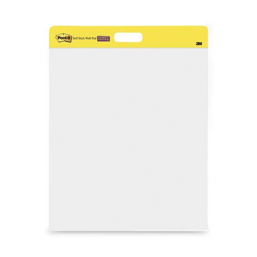 Image of Post-it® Easel Pads Super Sticky 566 Self-Stick Wall Pad, Unruled, (20) White 20 x 23 Sheets, 4/Carton
