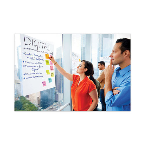 Image of Post-it® Easel Pads Super Sticky 566 Self-Stick Wall Pad, Unruled, (20) White 20 x 23 Sheets, 4/Carton