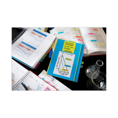Image of Post-it® Notes Super Sticky 660-SSGRID Grid Notes, Quad Ruled, 4" x 6", White, 50 Sheets/Pad, 6 Pads/Pack