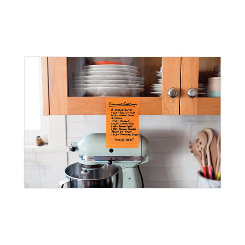 Image of Post-it® Notes Super Sticky 5845-SSUC Pads in Energy Boost Collection Colors, Note Ruled, 5" x 8", 45 Sheets/Pad, 4 Pads/Pack