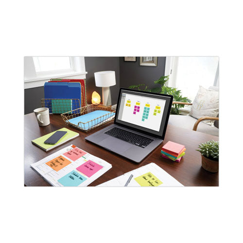 Image of Post-it® Notes 635-5AN Original Pads in Poptimistic Collection Colors, Note Ruled, 3" x 5", 100 Sheets/Pad, 5 Pads/Pack