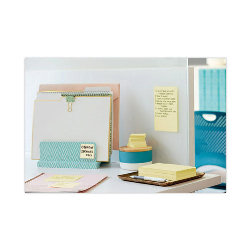 Image of Post-it® Notes Super Sticky 622-10SSCY Pads in Canary Yellow, 1.88" x 1.88", 90 Sheets/Pad, 10 Pads/Pack