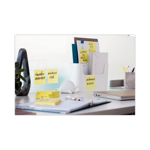 Image of Post-it® Notes Super Sticky 622-10SSCY Pads in Canary Yellow, 1.88" x 1.88", 90 Sheets/Pad, 10 Pads/Pack