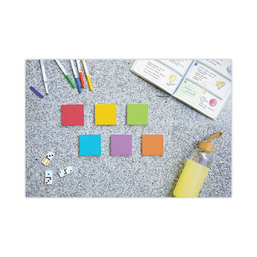 Image of Post-it® Notes Super Sticky 654-12SSAN Pads in Playful Primary Collection Colors, 3" x 3", 90 Sheets/Pad, 12 Pads/Pack