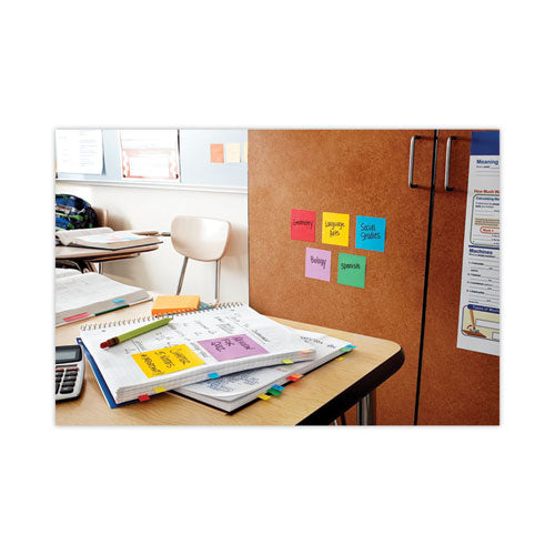 Image of Post-it® Notes Super Sticky 654-12SSAN Pads in Playful Primary Collection Colors, 3" x 3", 90 Sheets/Pad, 12 Pads/Pack
