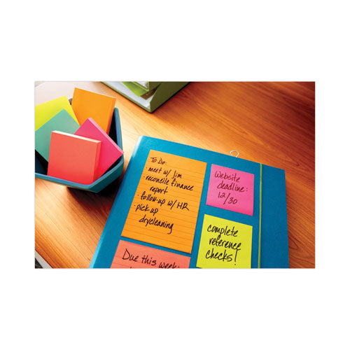 Image of Post-it® Notes 654-14AU Original Pads in Floral Fantasy Collection Colors, Value Pack, 3" x 3", 100 Sheets/Pad, 14 Pads/Pack