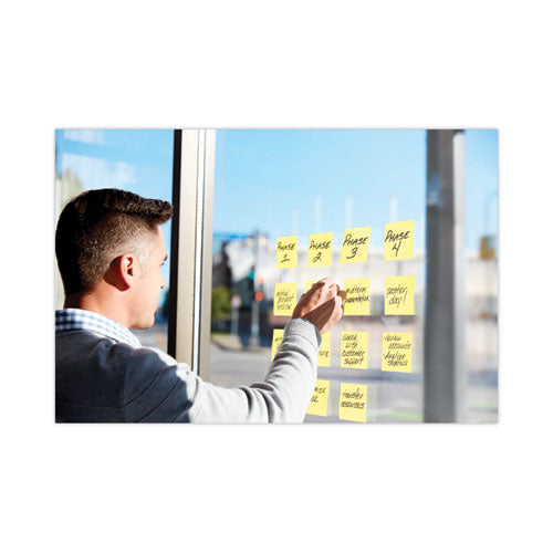 Image of Post-it® Notes Super Sticky 654-24SSCP Pads in Canary Yellow, Cabinet Pack, 3" x 3", 90 Sheets/Pad, 24 Pads/Pack