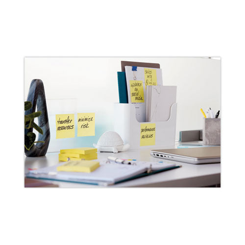 Image of Post-it® Notes Super Sticky 654-24SSCP Pads in Canary Yellow, Cabinet Pack, 3" x 3", 90 Sheets/Pad, 24 Pads/Pack