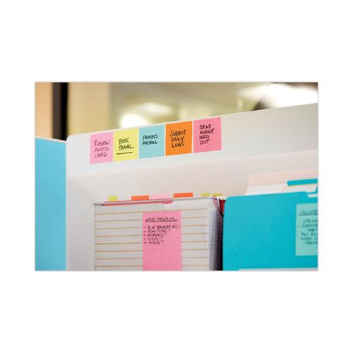 Image of Post-it® Notes Super Sticky 654-24SSMIA-CP Pads in Supernova Neon Collection Colors, Cabinet Pack, 3" x 3", 70 Sheets/Pad, 24 Pads/Pack
