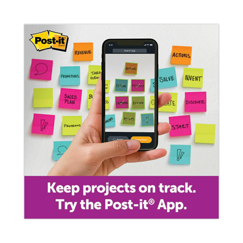 Image of Post-it® Notes Super Sticky 655-12SSCY Pads in Canary Yellow, 3" x 5", 90 Sheets/Pad, 12 Pads/Pack